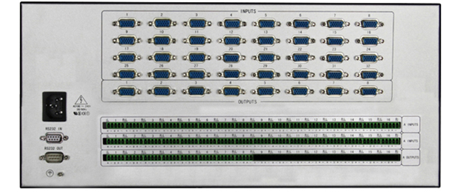 32進(jìn)8出VGA加音頻矩陣